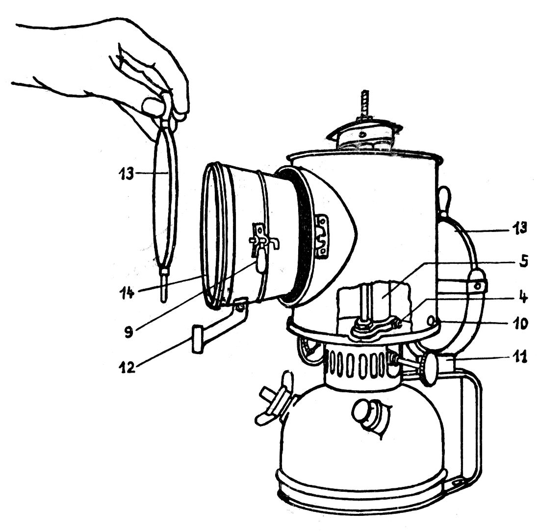 Scheinwerferlaterne Continental 1015