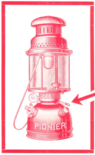 Image of 1927 model Pionier 4615 lantern by Continental Licht