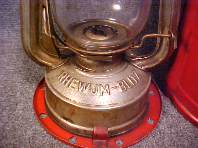 Rhewum Blitz lantern found in Bemidji MN