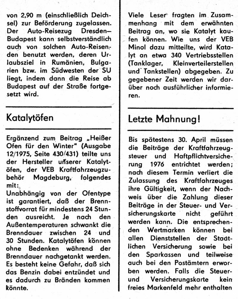 Ergänzend...Katalytöfen